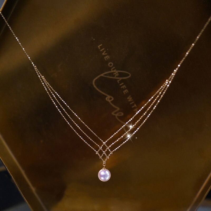 Norvo | Bohemisk Drophalskjede med stilige perler