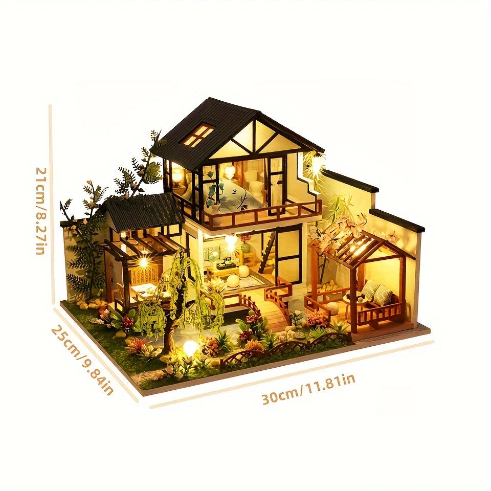Norvo | Minvella | DIY Miniatyrtrehus | 3D Byggesett for Selvmontering | Kreativt Håndverkssett for Tenåringer og Voksne | Perfekt Gaveidé