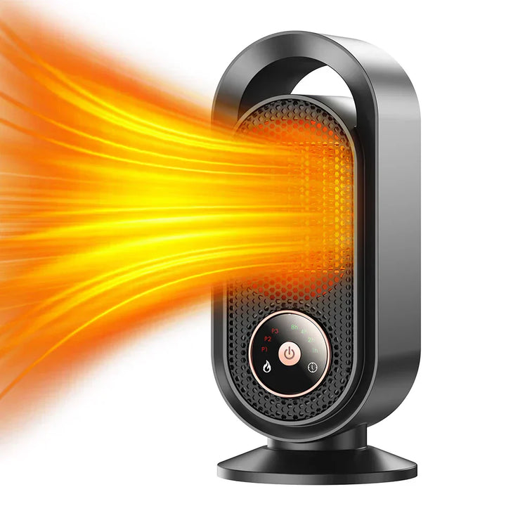 Norvo | WarmBreeze Mini Varmer – Bærbar 1000W Viftevarmer for Skrivebord og Rom