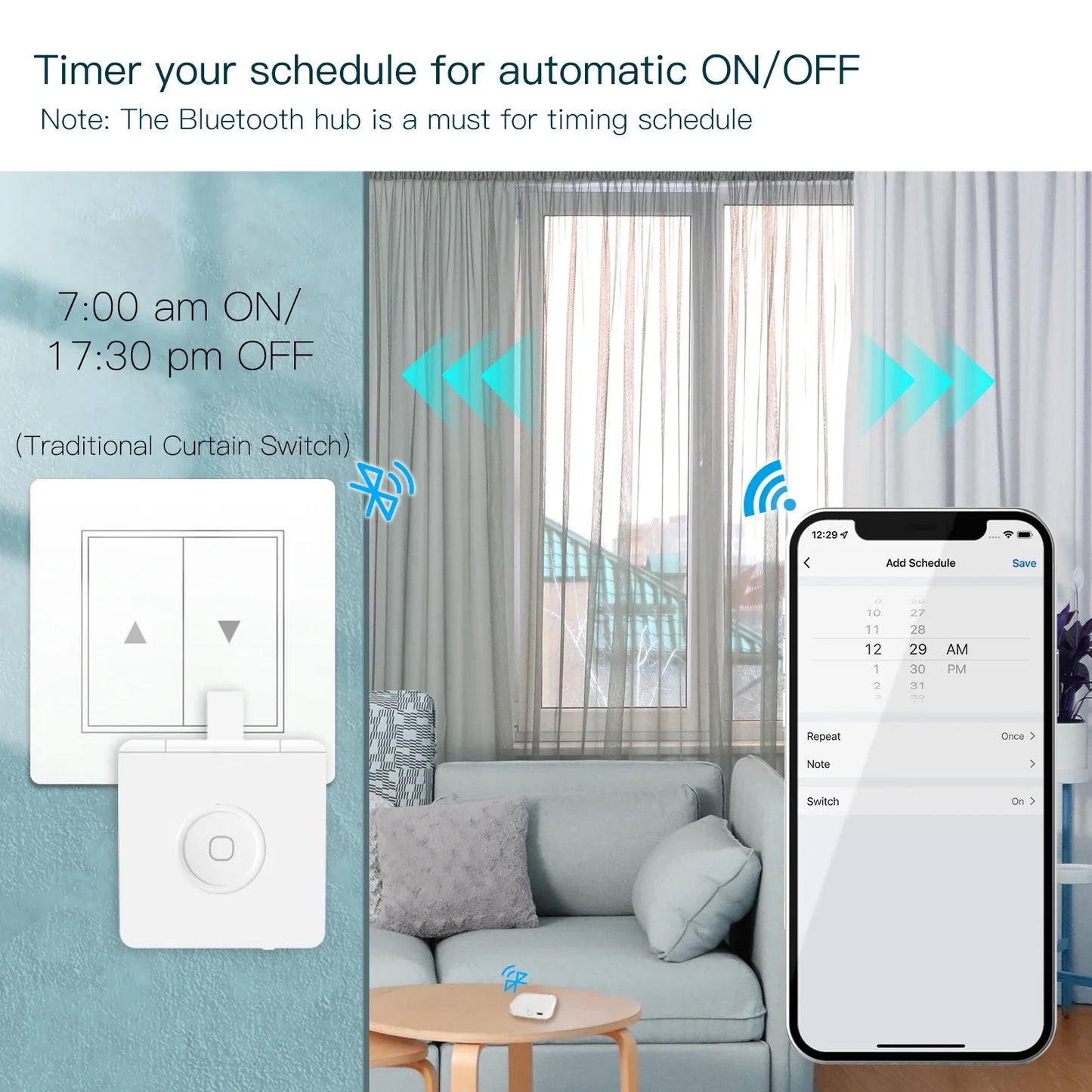 Tuya Fingerbot Knapptaster - Wifi Programmerbar Kontroll via SmartLife Google Alexa Apps