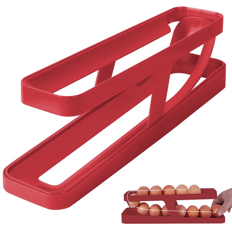 Norvo | Automatisk Egg Rullende Holder Organizer Stativ