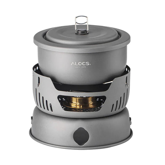 Norvo | Bærbart utendørs kokekarsett – Lettvekt campingkokkeutstyr med vindskjerm