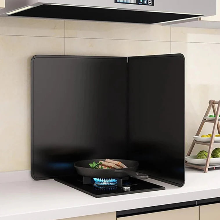 Norvo | Sammenleggbar rustfritt stål fett spruteskjerm 2-sidig olje beskytter – CookShield