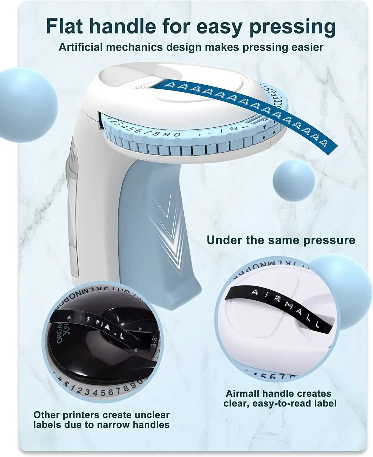 Norvo | Bærbar Manuell Etikett skriver