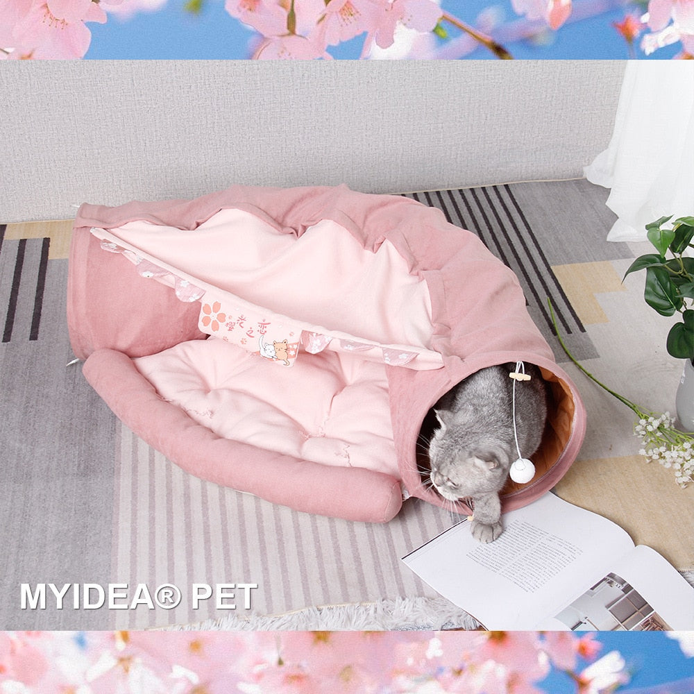 Norvo | Pet Crawl Sammenleggbar Seng Tunnel Leketøy Hus