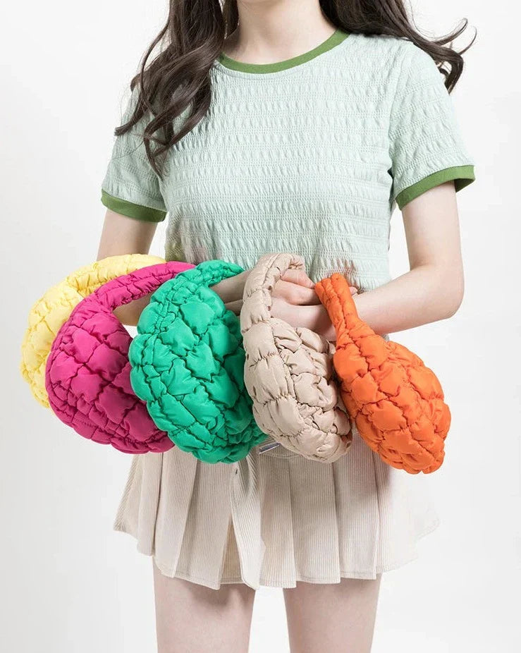 Norvo | Livlig quiltet rund mini bag