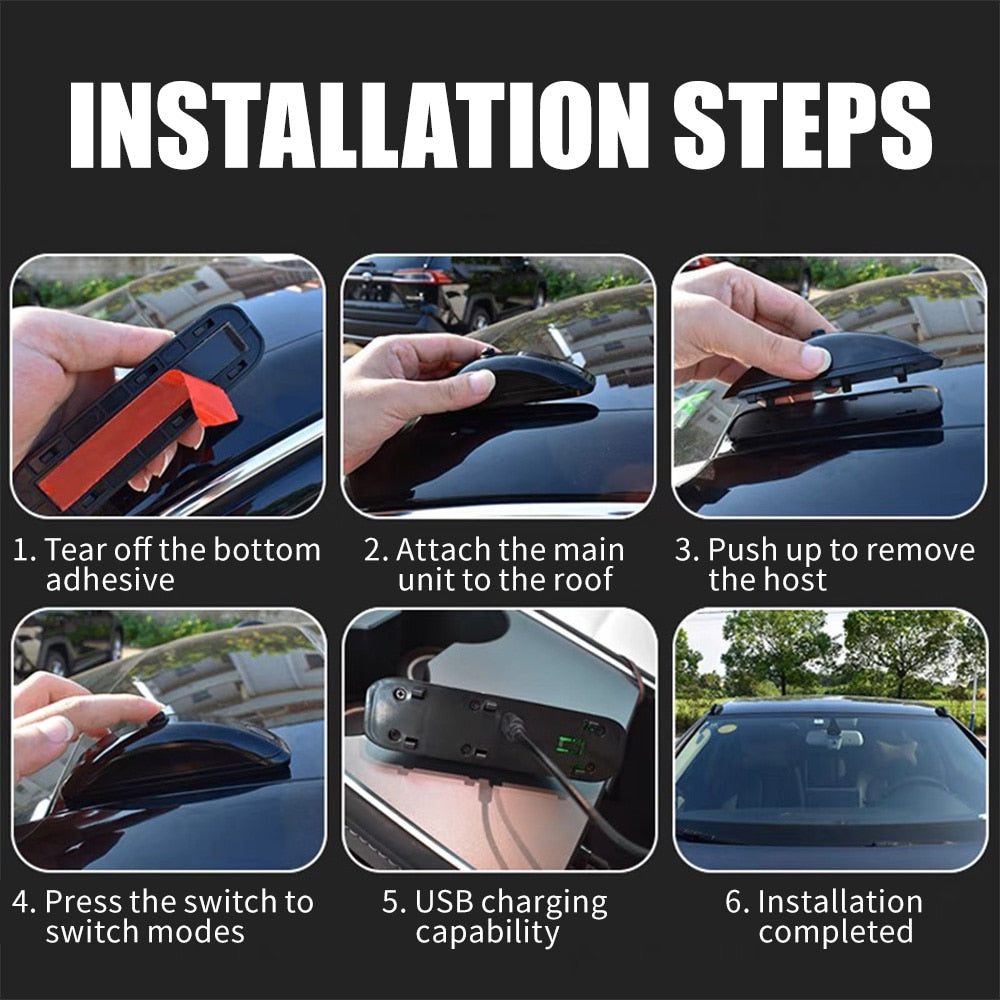 Norvo | Veikryss Laser Fjernkontrollbil Varsellys System