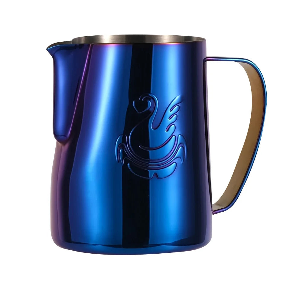 Norvo | 600ml rustfritt stål kaffekanne melkeskummer kopp kremfremstiller espresso latte kunst verktøy elegant svane