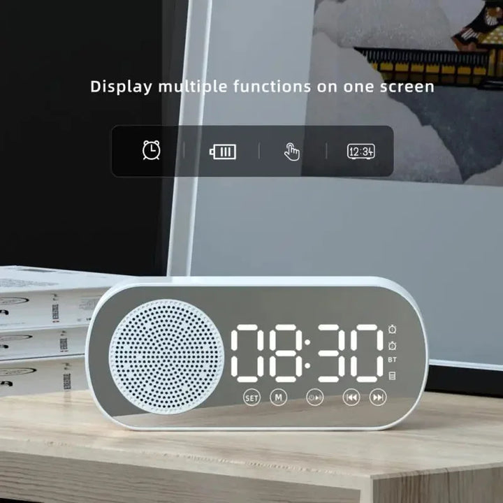 Norvo | Digital vekkerklokke med Bluetooth-høyttaler og FM-radio