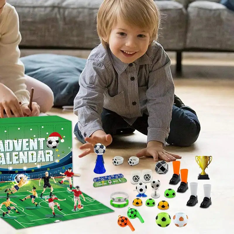Norvo | MatchBox – Adventskalender for gutter og jenter med stadionbygge-sett