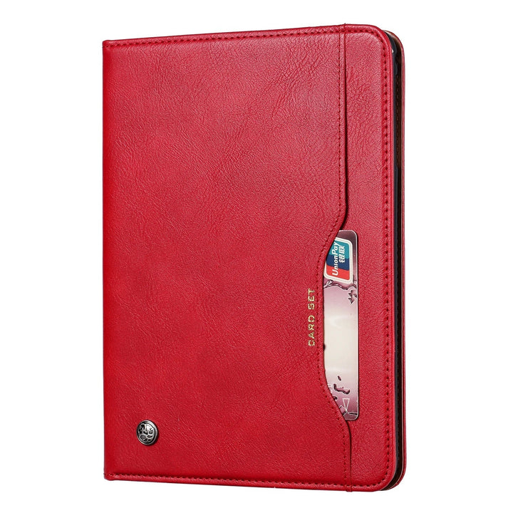 Norvo | Lær Flip Case for iPad 9.7 (2017-2018), 10.2 (7. / 8. generasjon), Air 2/3/4, Pro 9.7/10.5/11 - Vanntett, Støtsikker, Forretnings Tablet Case