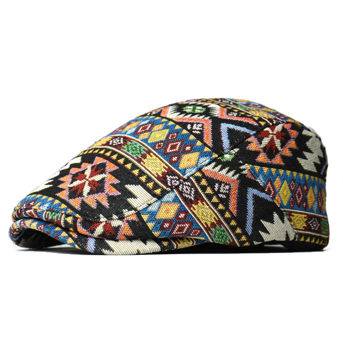 Norvo | Fargerik Retro Flat Cap – Vintage-Inspirert Bomullshatt for Alle Sesonger
