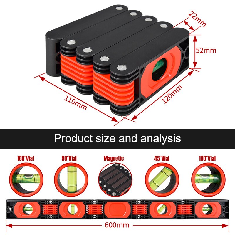 Norvo | Multi-Vinkel Presis Nivellerings Sammenleggbar Måleverktøy