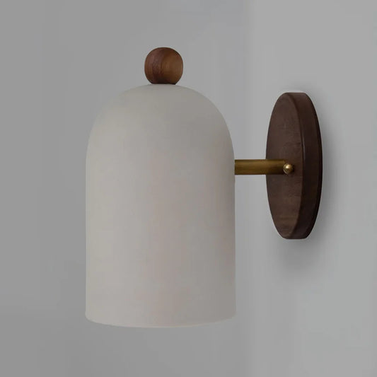 Norvo | TimberSoul – Wabi-Sabi Valnøtt Vegglampe for Naturlig Atmosfære