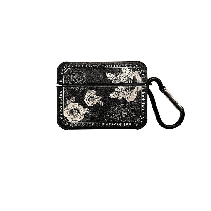 Norvo | Kunstnerisk Blomst Lær Airpods Etui