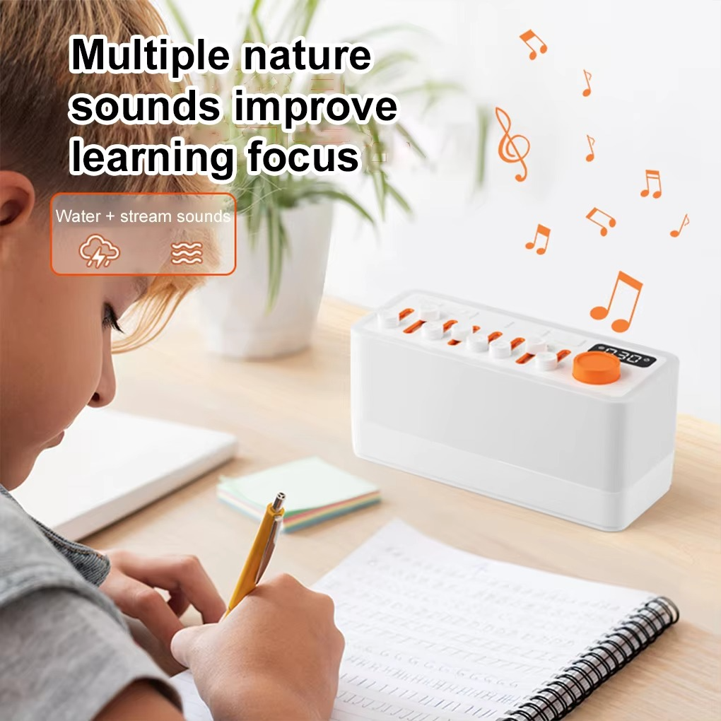 Norvo | Smart Sleep Sound Machine med RGB Nattlys og Bluetooth Høyttaler