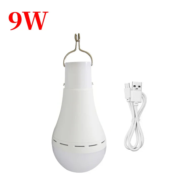 Norvo | SolaGlow LED Solenergi Campinglys | Vanntett & Oppladbar | Med USB & Solenergi | For Telt, Hage & Nødssituasjoner