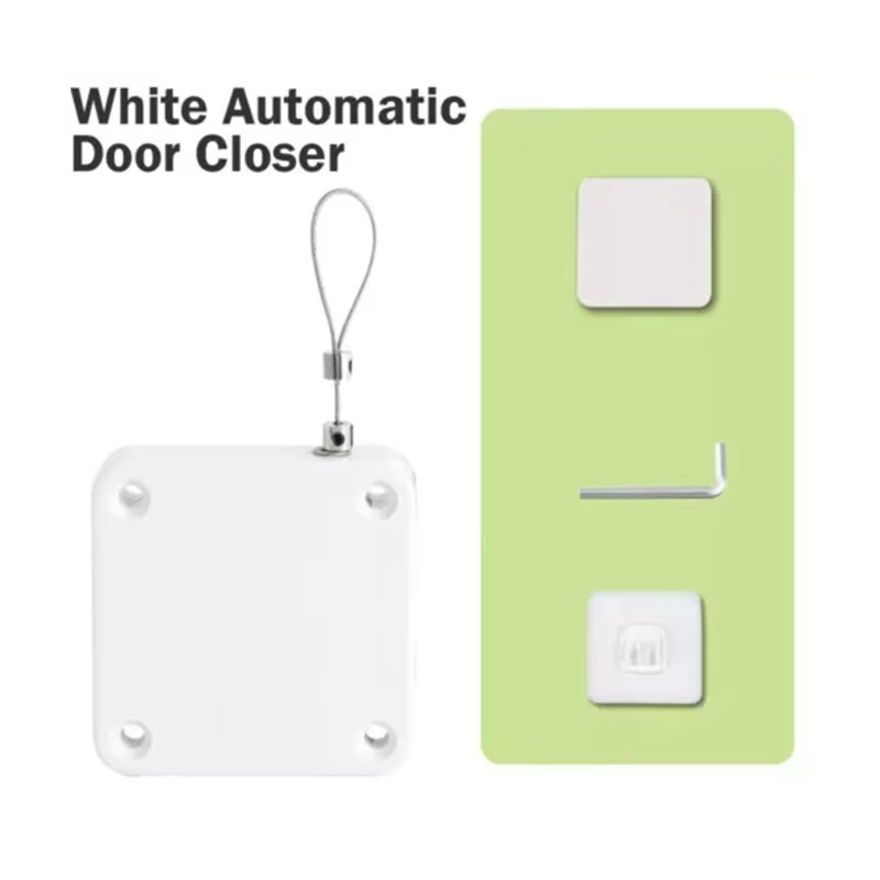 Norvo | Automatisk punch-fri dør-lukker med 1 lb kraft for tre- og skyvedører