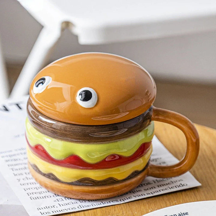 Norvo | Deilig Hamburger-Formet Keramisk Hamburger Kopp