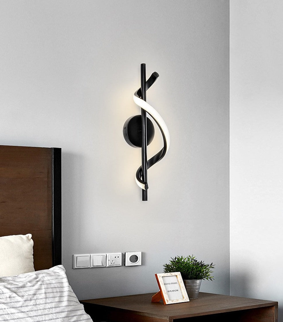Norvo | SpiralLume – Minimalistisk LED Vegglampe med en Moderne Kante