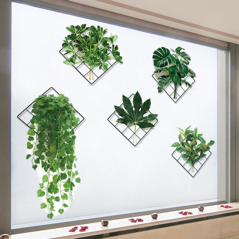 Norvo | 3D Nature Vind Grønn Plante Veggklistremerke