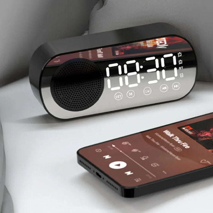 Norvo | Digital vekkerklokke med Bluetooth-høyttaler og FM-radio
