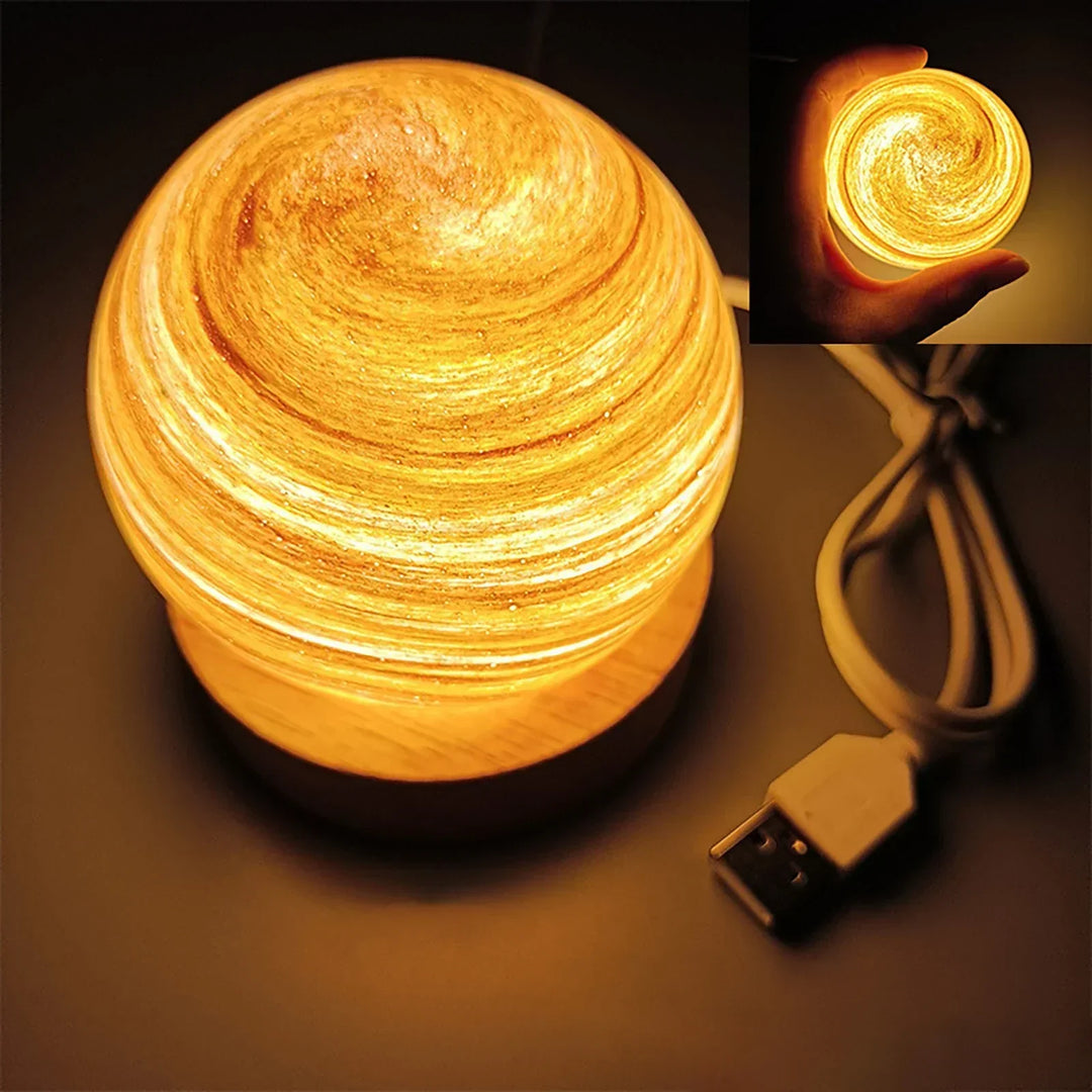 Norvo | CosmicGlow - Mini nattlamper 3D - soldekorasjon LED - galakse stemning