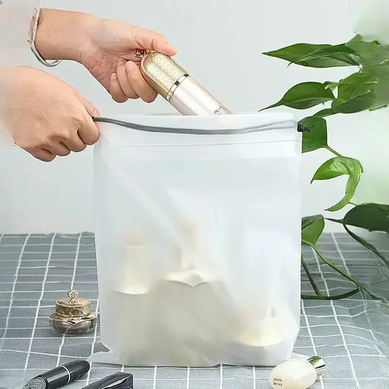 Norvo | ReiseBuddy Skopose Sett | Vanntett & Gjennomsiktig | 10 Pakke | Plassbesparende & Allsidig