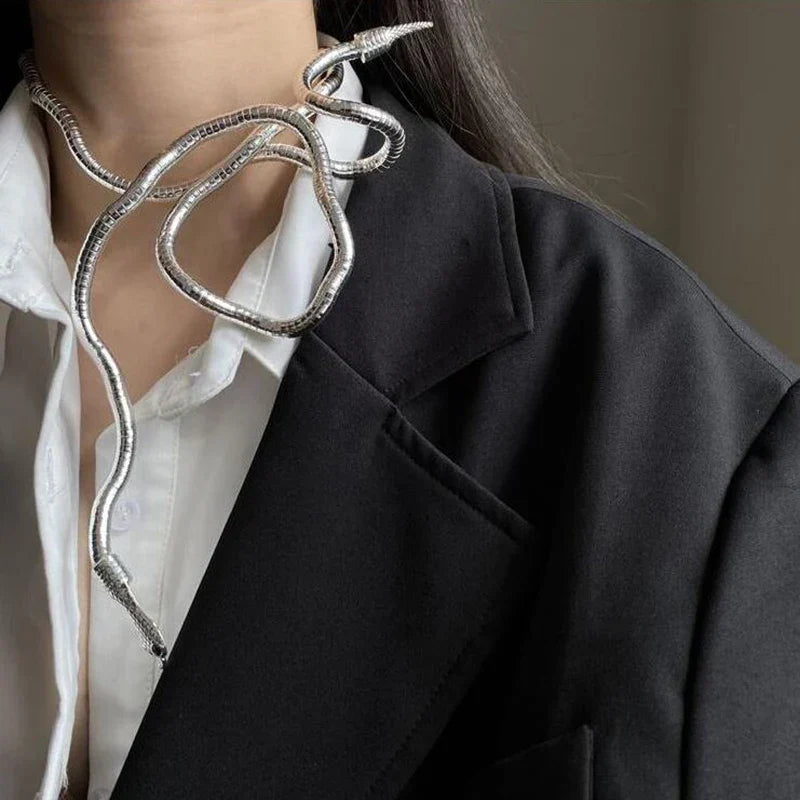 Norvo | Slange Innviket Bold Dobbelt Halskjede