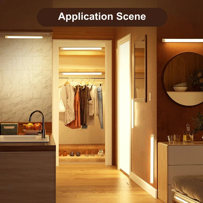 Norvo | Bevegelsessensor LED nattlys USB-oppladbar trådløs lampe