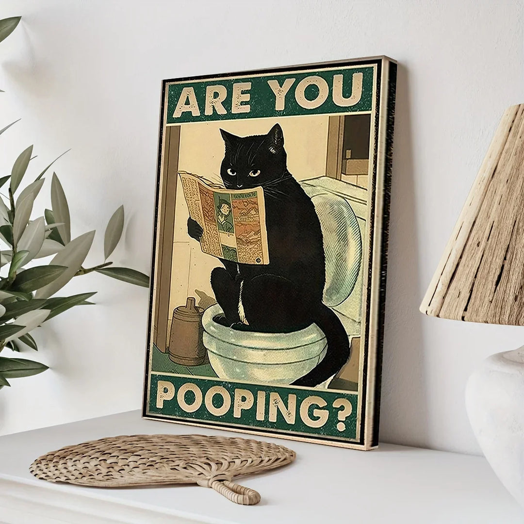 Norvo | Vintage plakat katt for stue og bad