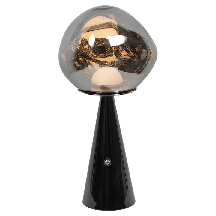 Moderne Mini Bordlampe i Lava Design med LED Lys - Dekorativ Lampe for Stue, Soverom & Kontor | Norvo