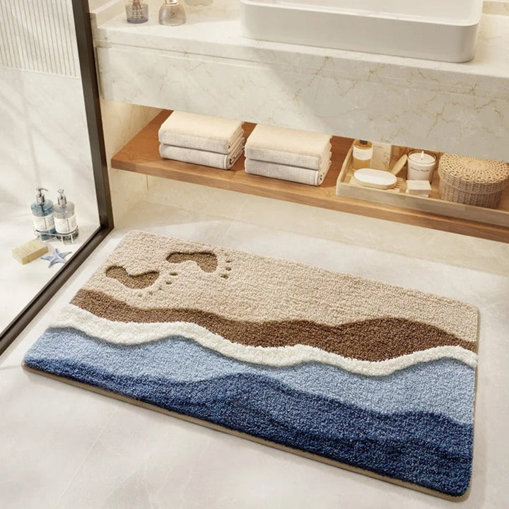 Norvo | Seaside Footprint Pattern Badmatte