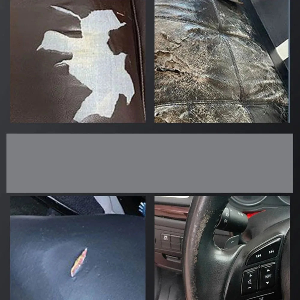 Norvo | LederFixx Selvklebende Lappebånd for Lærreparasjon | PU Materiale | Vanntett & Kutbar | 5 cm × 5/10/20 m & 10 cm × 10 m | Svart