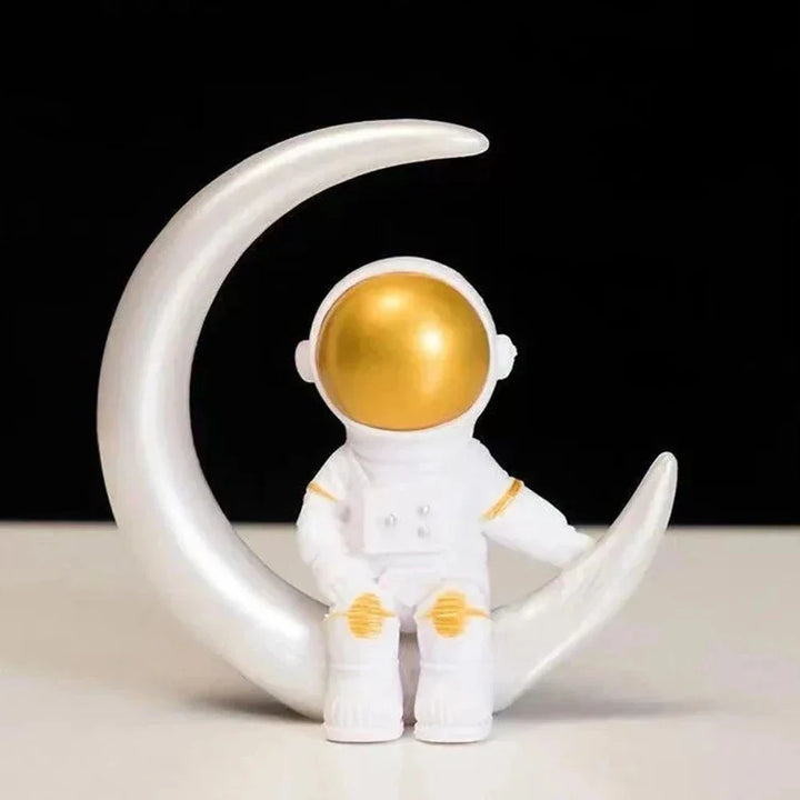 Norvo | Harpiks Astronaut Figur Statue Rom Reisende Skulptur Utdanningsleketøy Skrivebordsdekorasjon Astronaut Modell For Barn Gave