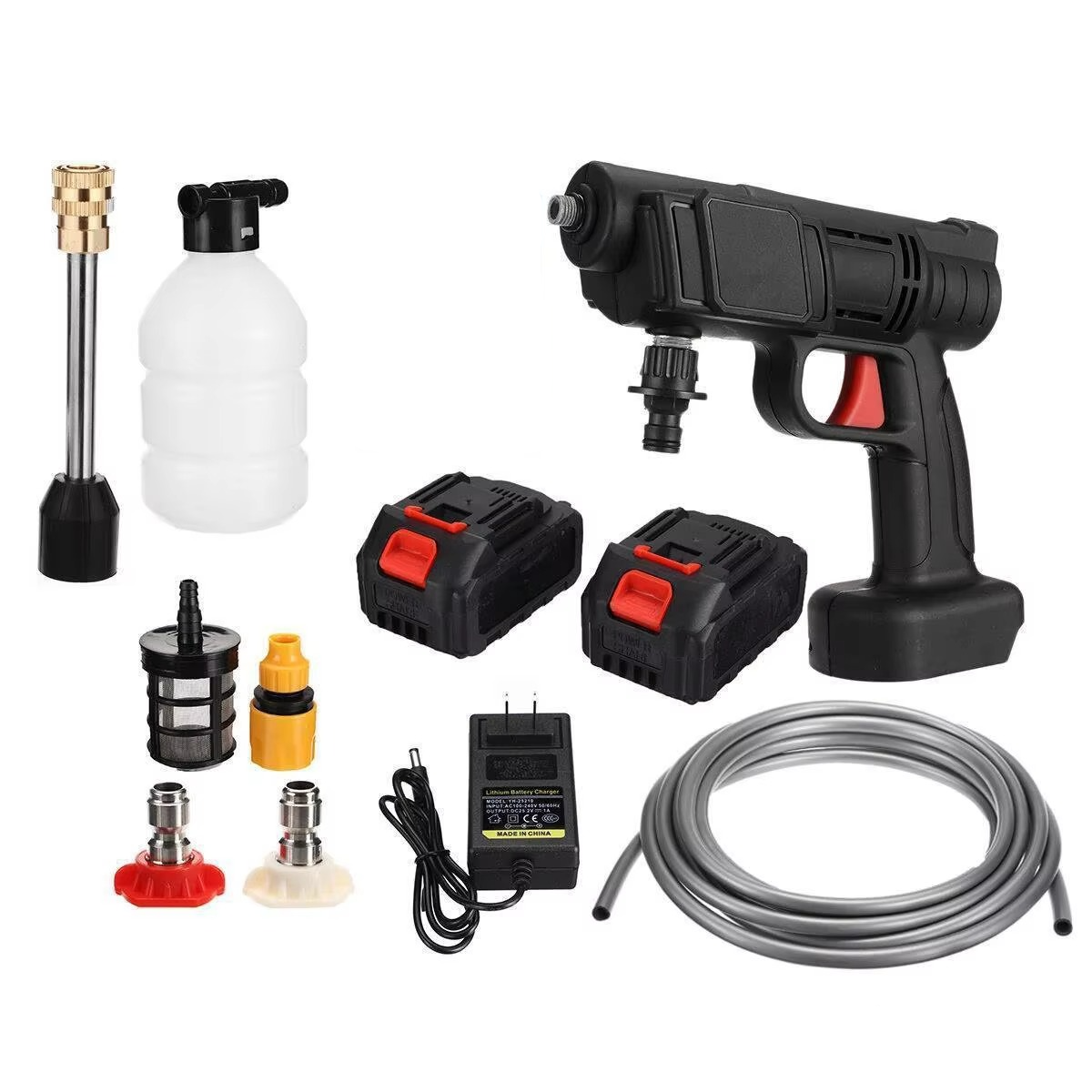 Norvo | Bærbar Trådløs Høytrykk Bilvasker med Oppladbart Litiumbatteri