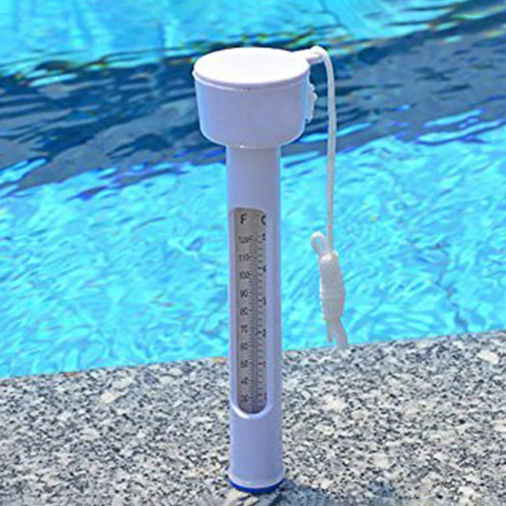 Norvo | THERMAVIA Bassengtermometer | Flytende vanntemperaturmåler 0–50 °C | For basseng, boblebad, spa & termalbad | Vanntett & lett å lese