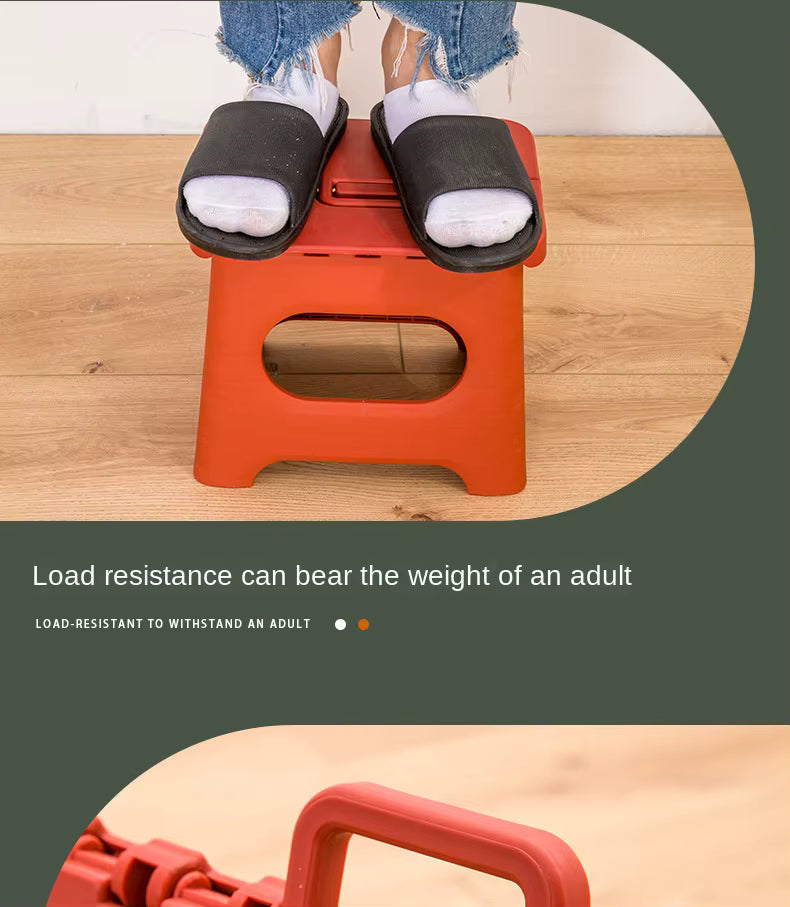 Norvo | Sammenleggbart Trinnstykke med Håndtak | Lettvekt. Holdbar & Plassbesparende for Kjøkken. Bad. Kontor & Utendørs Bruk