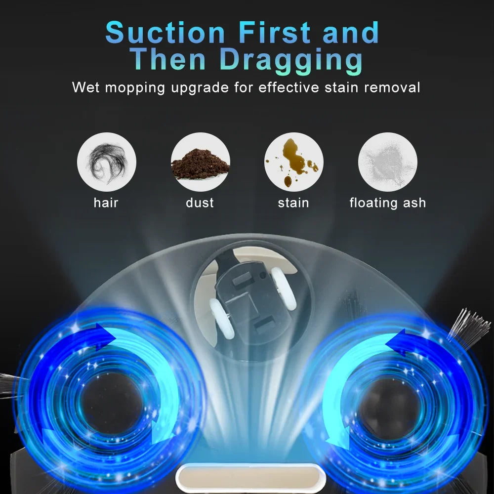 Norvo | Sterkere Støvsugerrobot Fullt Automatisk Feie Robot