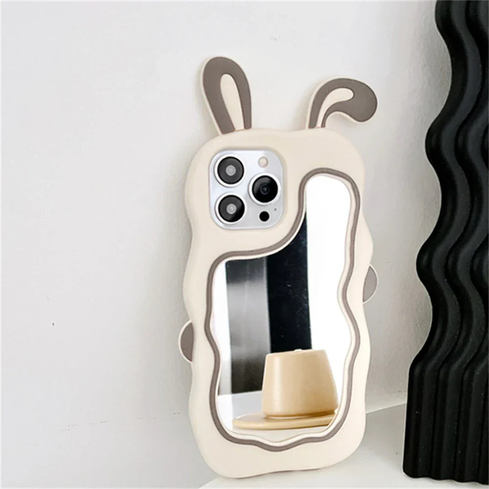 Norvo | Rabbit Ear Make-Up Speil iPhone Deksel