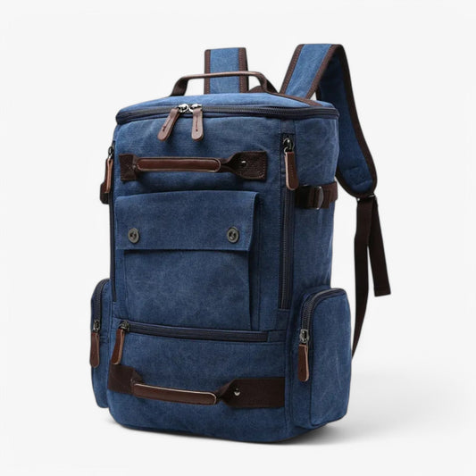 Norvo | Vintage Canvas Backpack – Stilig og funksjonell med laptoplomme for hverdagsliv og eventyr