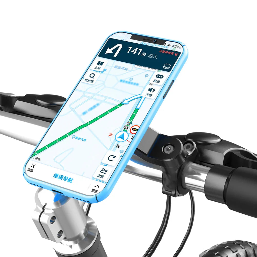 Norvo | RIDELOCK Pro Mount | Støtsikker Telefonholder for Sykkel & Motorsykkel | 360° Rotasjonsbar | For 4.7–7.2" Smarttelefoner
