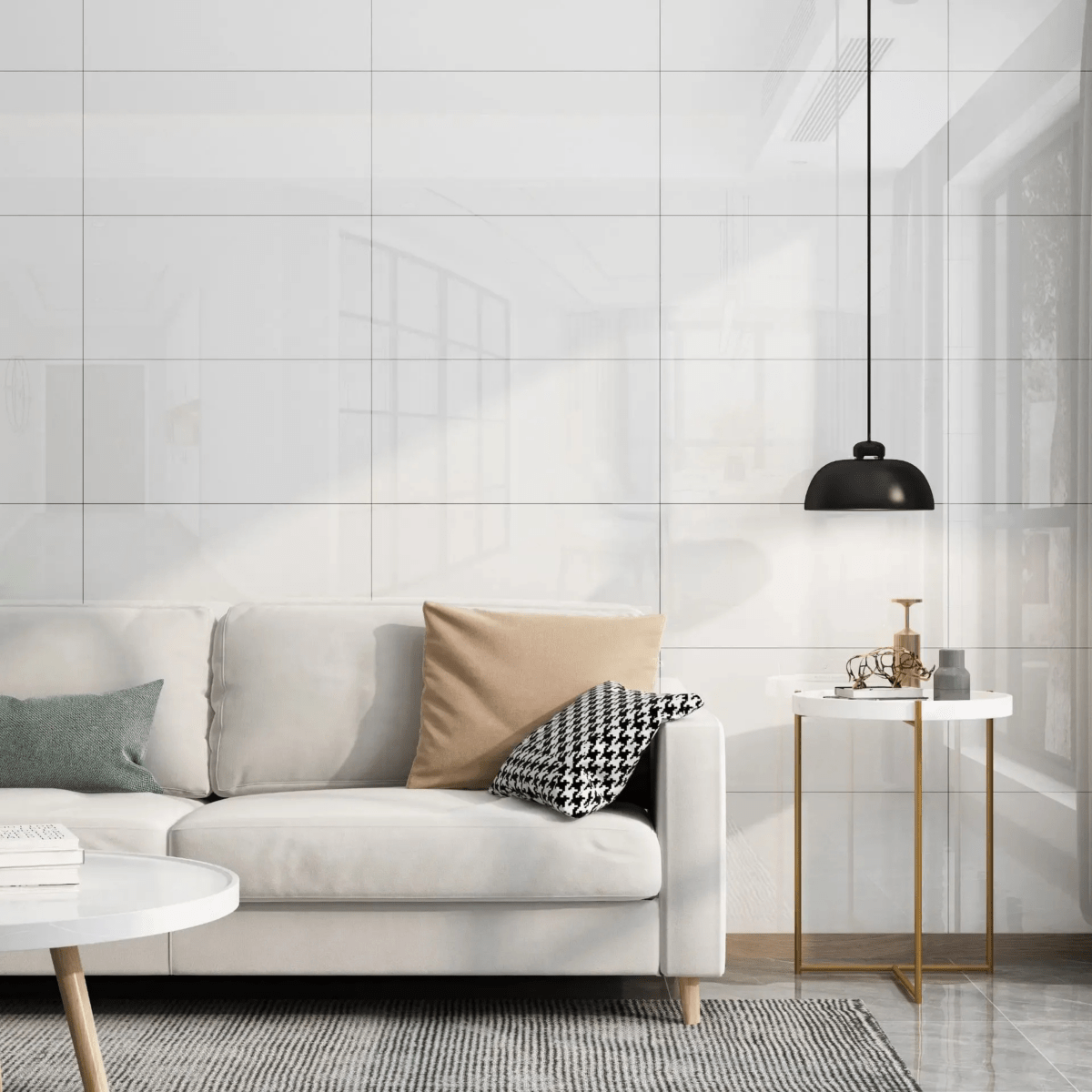 Norvo | Elegant Selvklisende Marmor PVC Gulvfliser