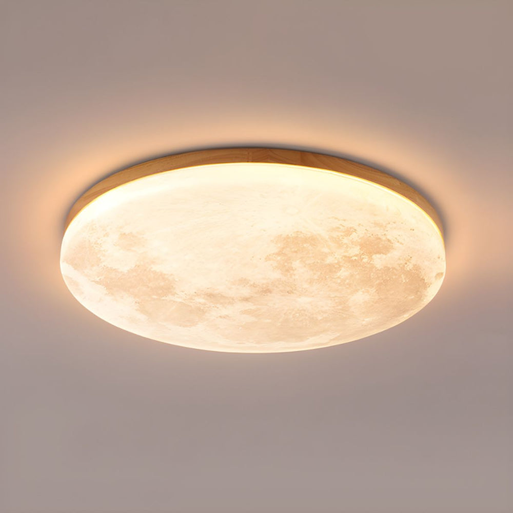 Norvo | Moderne måne-inspirert LED taklampe – myk ambient flush mount