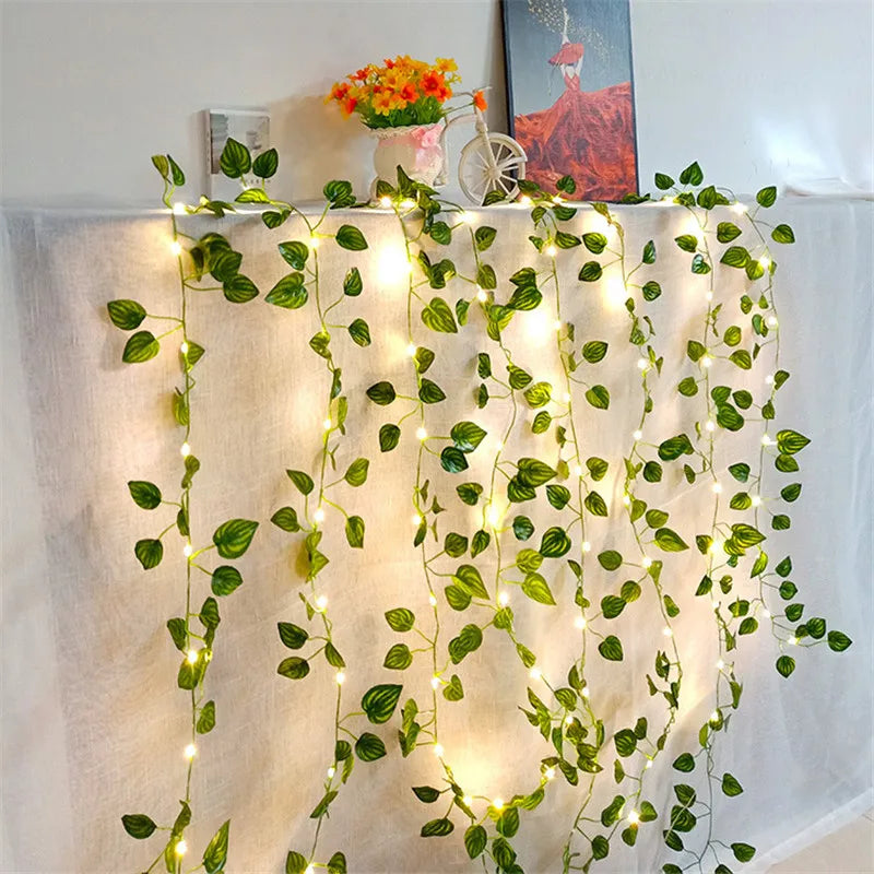 Norvo | Kunstige vinplanter med LED-lamper for oppheng