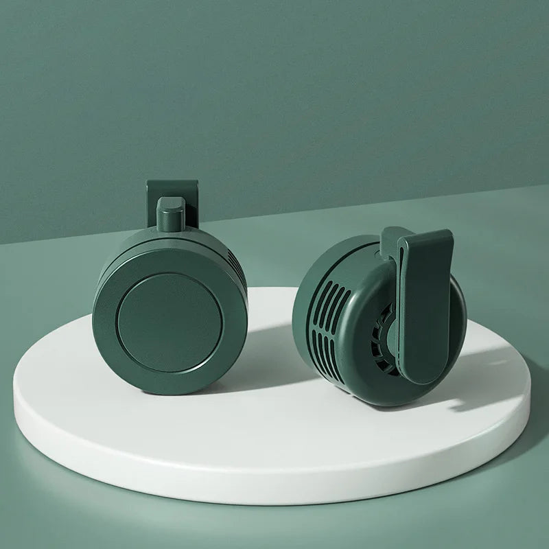 Norvo | BreezeClip Mini Vifte | USB Oppladbar & Stillegående | Uten Rotorblader | For å Klype på Skjorte, Belte eller Nakke