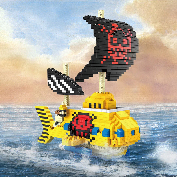 Norvo | DIY Navigasjon Skip Byggekonstruksjoner Leketøy, Piratskip Dekorasjon Utdanningsleketøy, Gaver til Gutter og Jenter