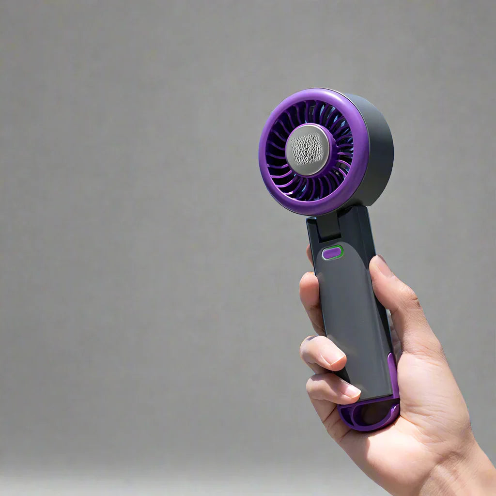 Norvo | Skye Mini Vifte med Kjøleplate – Bærbar Vifte med 100 Hastigheter og Justerbar Bris