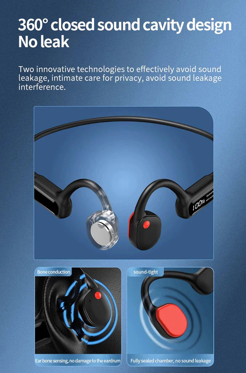 Norvo | Benledning Bluetooth Trådløst Hodetelefon