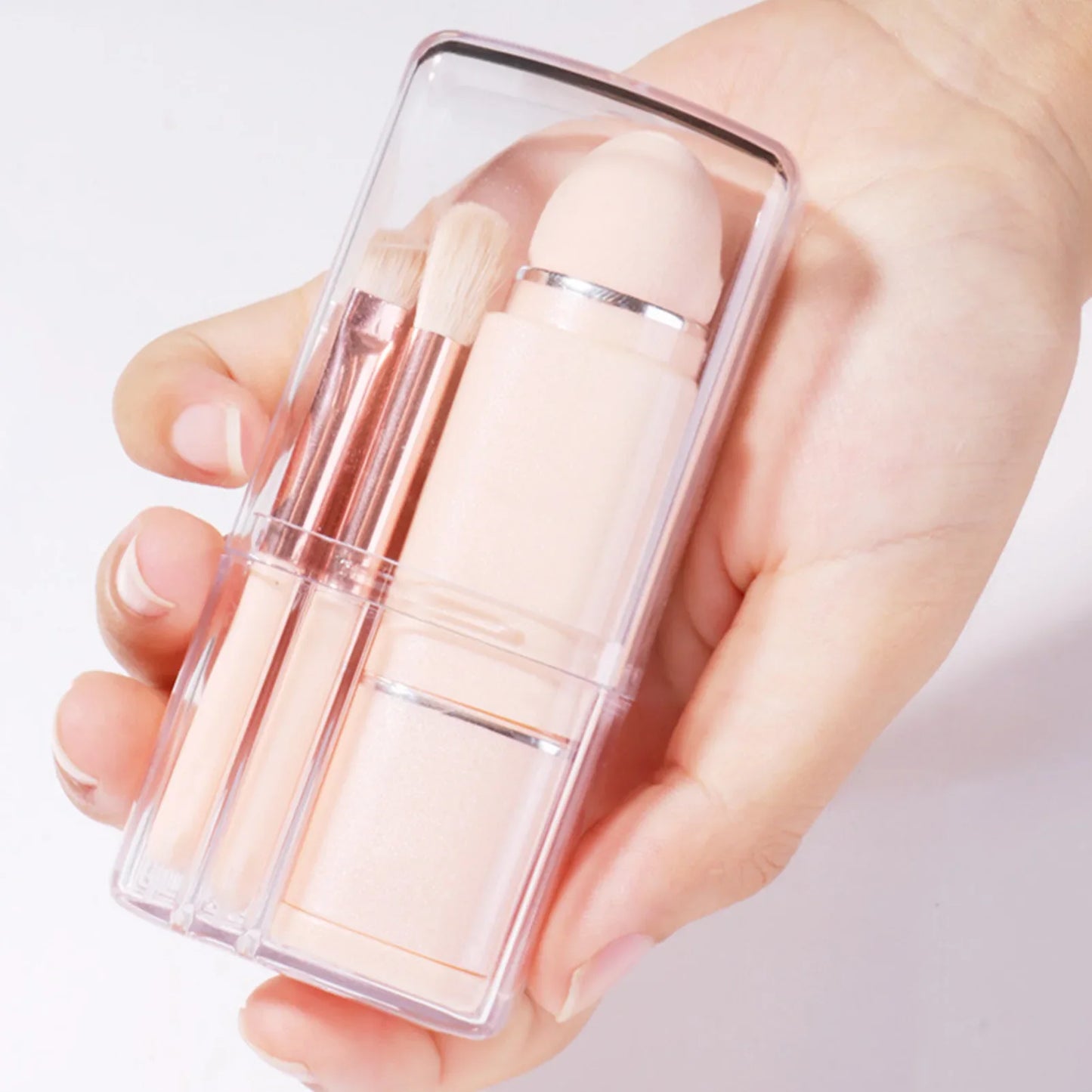 Norvo | 8Pcs Bærbar Sminkebørste Sett